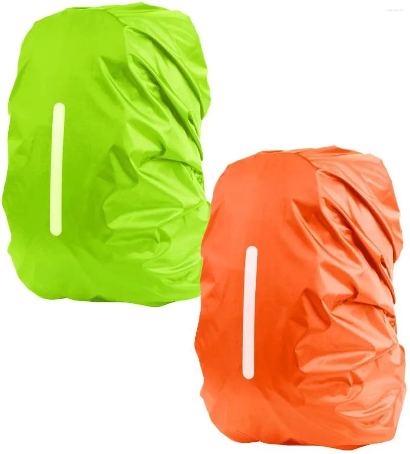 Sacs de rangement METABLE 2 Pack Sac à dos étanche Sangle réfléchissante Sac de sécurité anti-poussière Activités de plein air Camping Randonnée Cyclisme Voyage