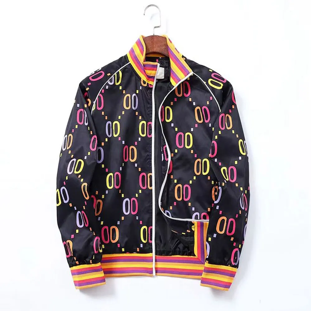 Men's Hip Hop Jacket Spring and Autumn New Letter Printing Fashion Casual Baseball Suit Outdoor Windbreaker