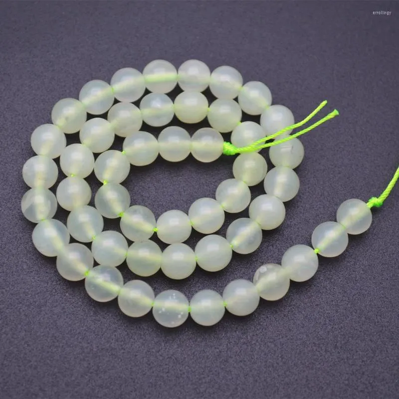 Perles Xinshan Jade pierre ronde en vrac 6mm 8mm 10mm fournitures de fabrication de bijoux à bricoler soi-même