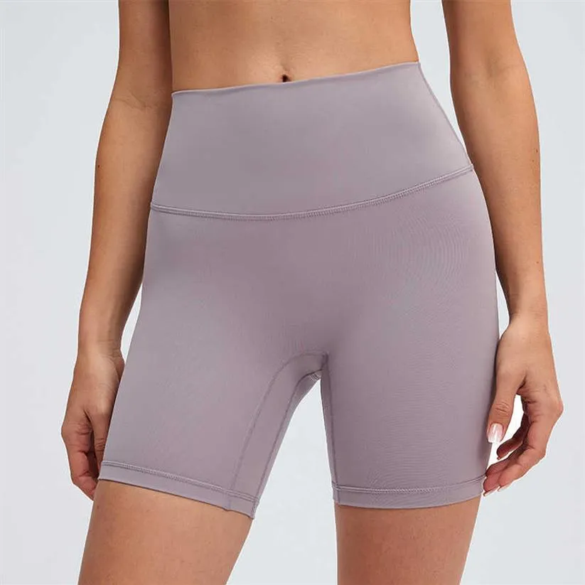 L-09 Shorts de yoga taille haute Nake Feeling No T-Line Pantalon serré élastique Leggings Pantalons de sport pour femmes Tenues atheltiques Sportswe267j