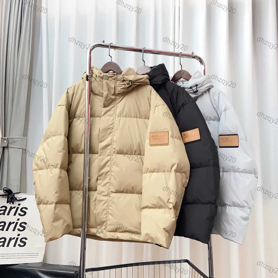 BU DOWN 재킷 디자이너 바람 방전 자켓 겨울 두꺼운 지퍼 스웨트 셔츠 따뜻한 방수 스키복 남성과 여성 후드 스웨트 셔츠 하이 버전 캐주얼 셔츠