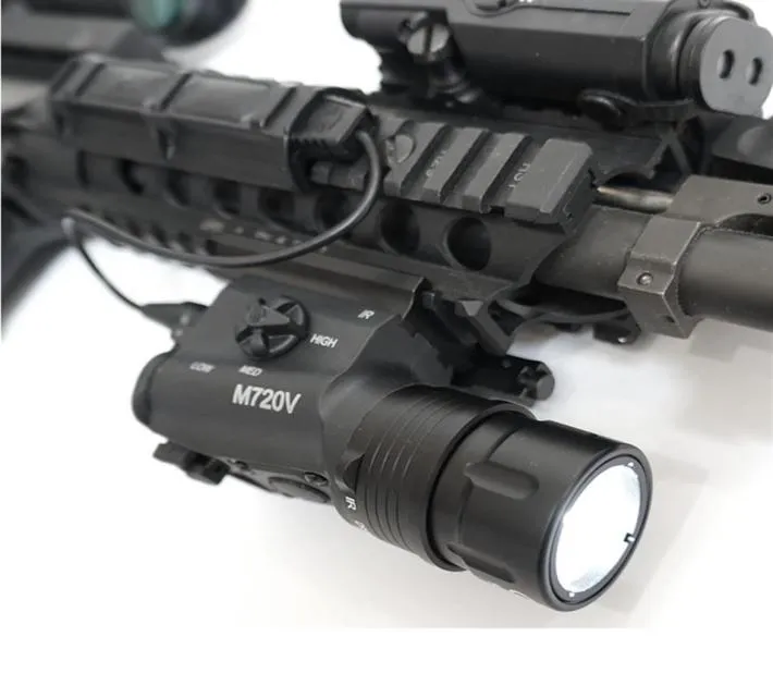 Airsoft Surefir M720V Tactical Weapon Light strobo Flashlight Hunting Softair Ir Lamp Arma Rifle Gun Lantern For Hunting29185359200