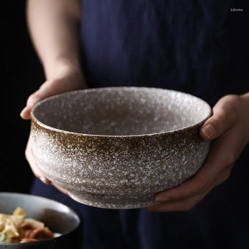 Bowls Japanese Style Ramen Bowl Large Household Ceramic Rice Noodle Soup Creative Dinnerware Kitchen Restaurant Tableware