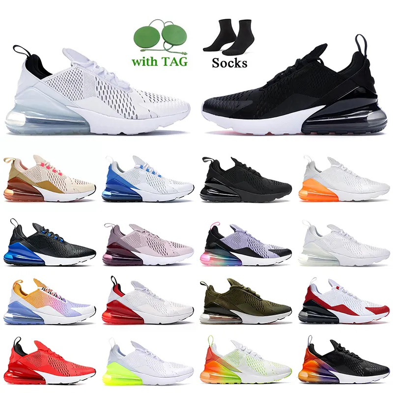 Nike 270 OG Max Air Eğitmenler Spor Koşu Ayakkabıları Kadın Erkek Üçlü Beyaz Siyah Barely Rose BE True Guava Buz Foton Mavi 270s Sneakers