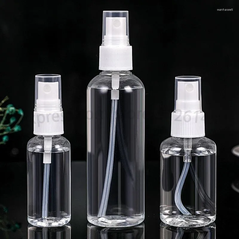 Botellas de almacenamiento 2pcs 30 ml 50ml 100ml transparente recipiente de recipiente de recipiente de recipiente recargador