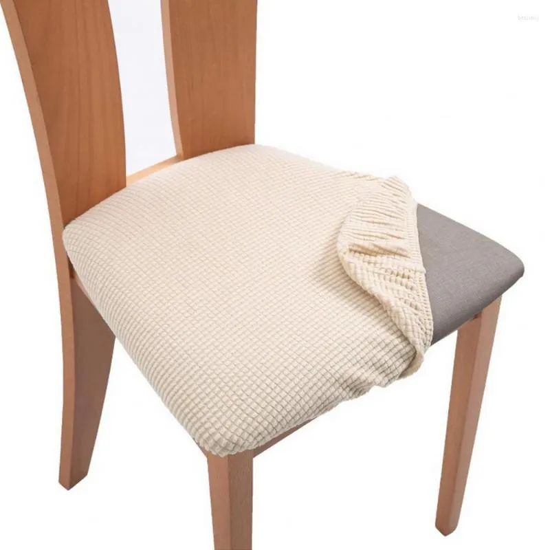 Chair Covers Jacquard Seat Cover Stretch Kitchen Dining Slipcover Removable Case Cushion Protector Housse Chaise 1pcs