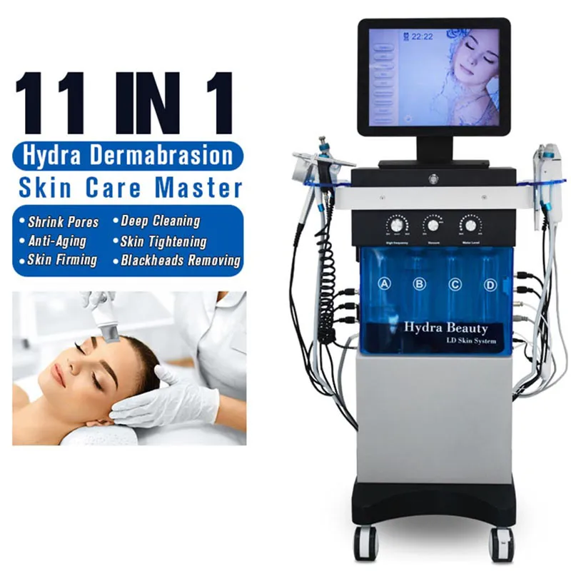 Hydro-facial Hydro Microdermabrasion Appareil sous vide pour la peau Traitement par ultrasons au diamant Peeling BIO-Lifting Hydra Care Equipment