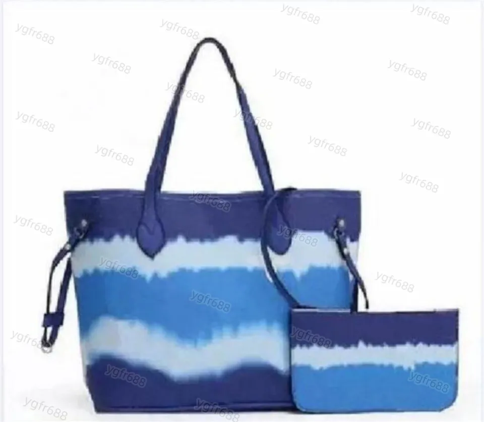 2piece مجموعة المصممين حقائب اليد أكياس غير رسمية السفر كبيرة السعة حمل حقيبة الأزياء الفاخر أكياس الكتف