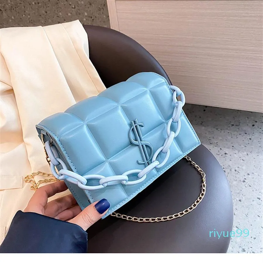 PB0001 Fashion Messenger Bag Single Shoulder Bags Mini Square Bags Chain Cross Body Handbag 4Colors 14x18x6cm2071