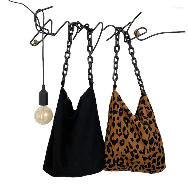 Avondtassen vrouwelijke single-shoulder tas grote capaciteit multifunctionele vaste kleur/ luipaard print handtas opslag voor vrouwen