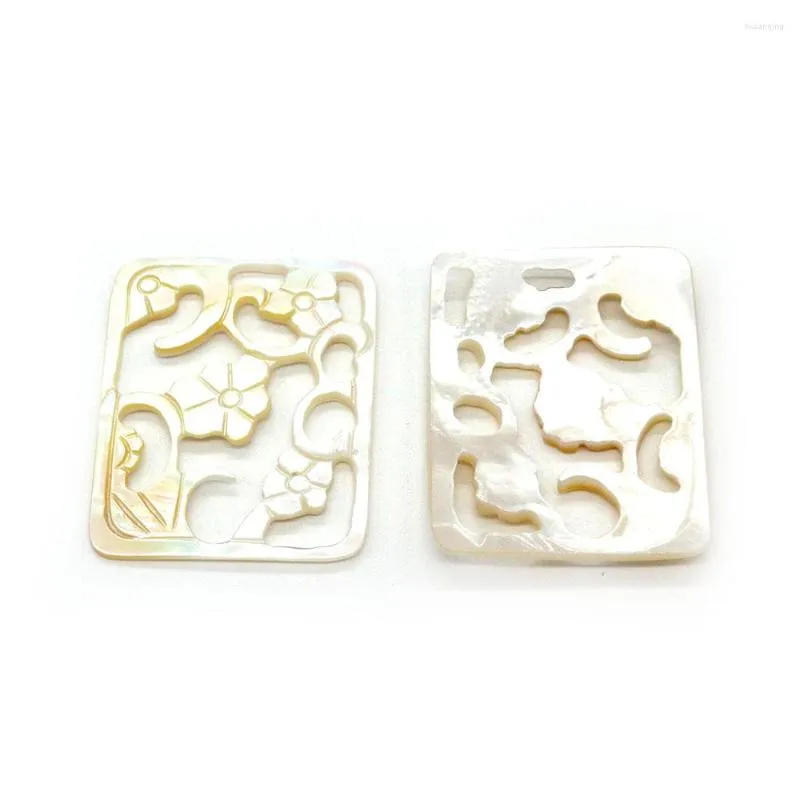 Charms Hoge kwaliteit Pendant Natural Yellow Shell -kralen voor sieraden maken Levering Diy Craft ketting Bracelet oorbel accessoire