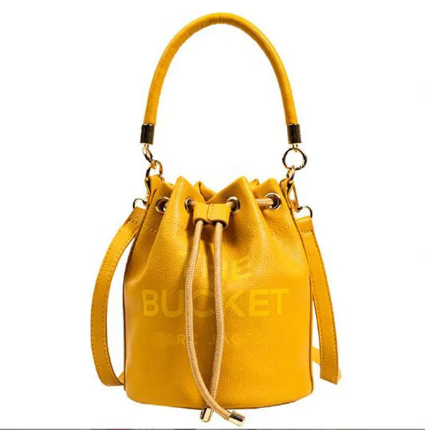 Lady Luxury the leather bucket bag Womens men Designer marc tote classic Drawstring shoulder fashion wallet buckets top handle purses handbag Crossbody Unisex bags