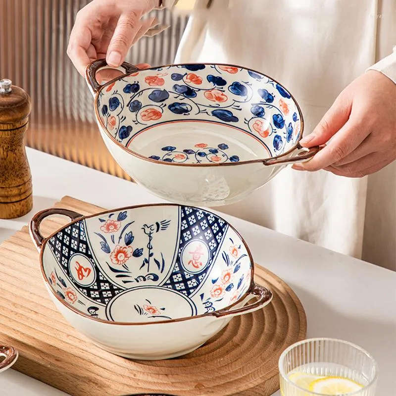 Ciotole 780ml Ciotola Di Noodle Uso Domestico Giapponese Ramen In Ceramica  Stoviglie Da Cucina Piatti Servire Utensili Da Frutta Da 23,04 €