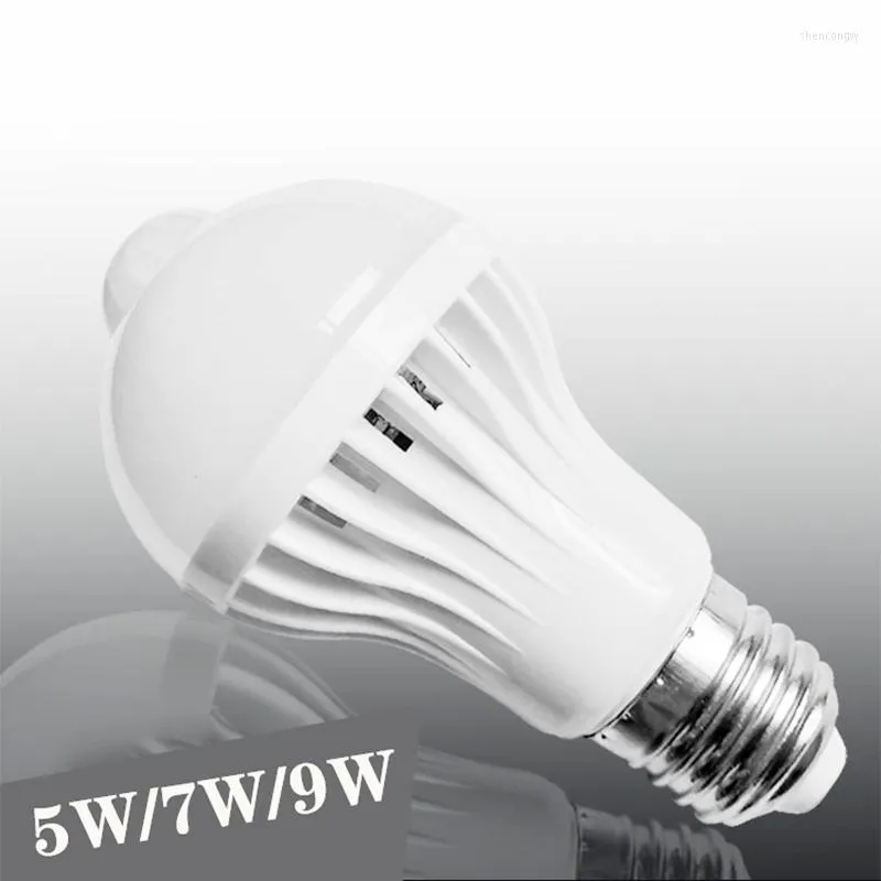 5 W 7W 9W LED LED LIGHT Z MOMUJĄCEM SIEMOR SMART 220V LAMPA PIR Podczerwień dźwięk ciała na schodach domowych