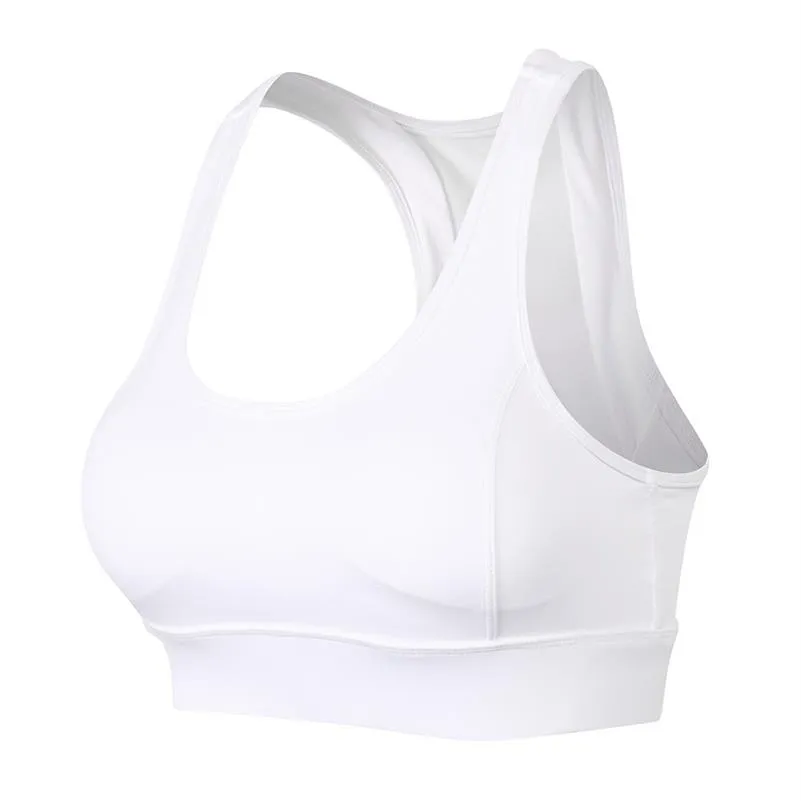 Top reggiseno sportivo da allenamento da donna tuta da yoga nera Quick Dry Fitness Wear colore bianco 260K