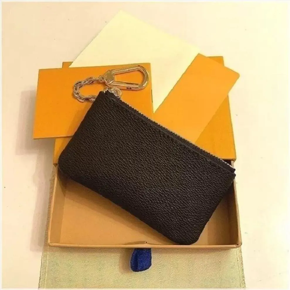 Designers luxurys Purses KEY POUCH POCHETTE CLES Women Mens Ring Credit Card Holder Coin Purses Mini Wallet Bag203B