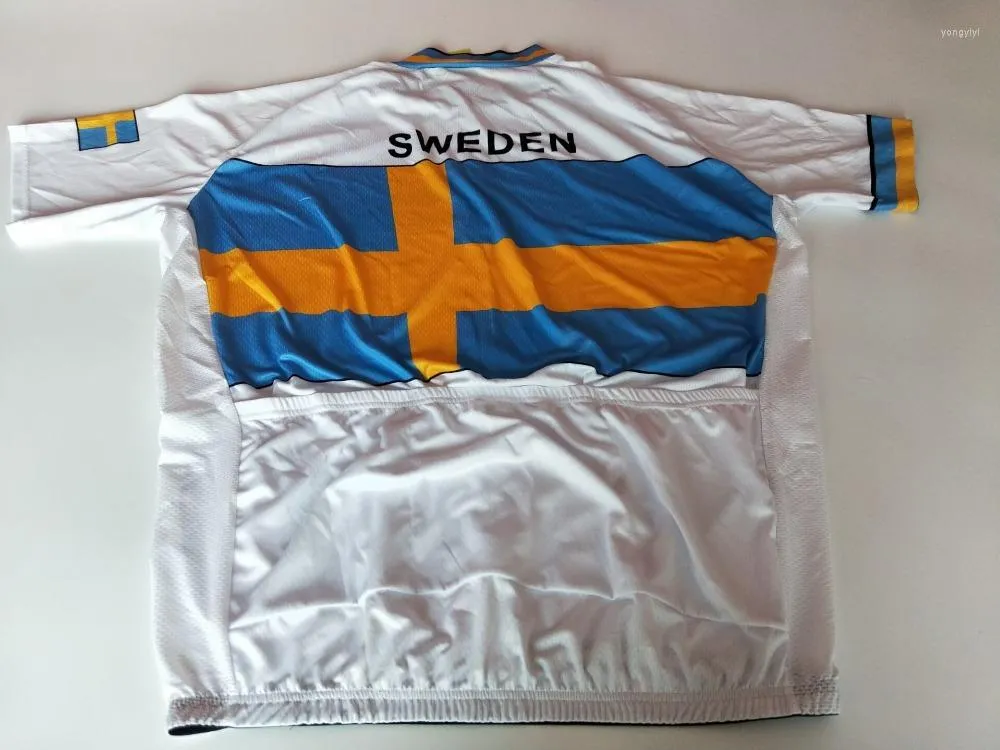 レーシングジャケット2022スウェーデンクラシックサイクリングジャージーバイクウェアロパシクリスモメンズ半袖マウンテンサマーチーム服