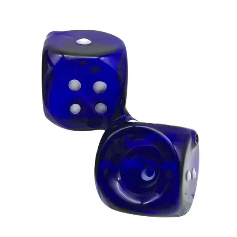 2023WHOSALE GLASROOK PIJP DICE DICE DIEL DOODSCHAP Glas Handgebouwen Handbuizen Blauwe kleuraanpassing Beschikbare kruidenbrander tabaksinstallatie 10cm lengte