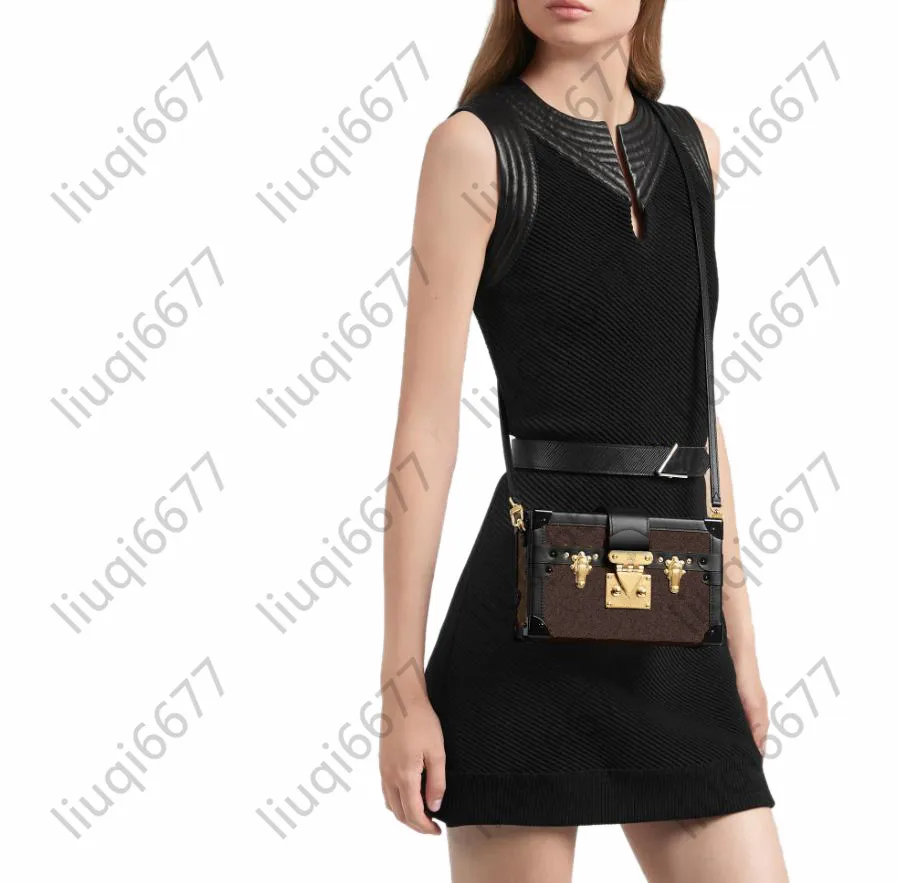 Klassiska designer v￤skor petite malle ￤kta l￤der messenger shopping v￤ska korsbody lady axel v￤ska handv￤skor kvinnor crossbody afton totes pl￥nb￶cker m44199