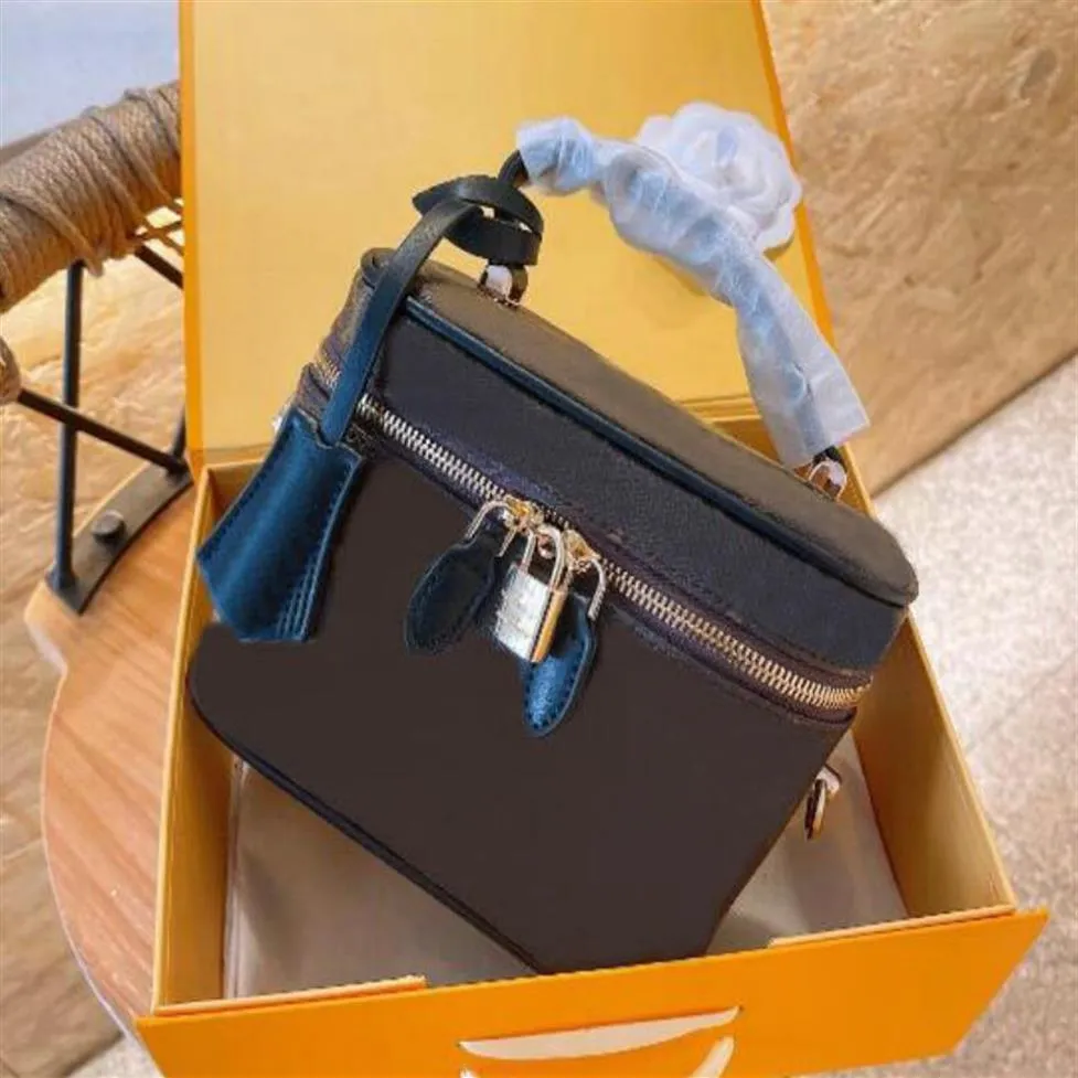 Женская мода M45608 Макияж мешков Тщеславие портативные дизайнеры сумочка мешки с поперечным