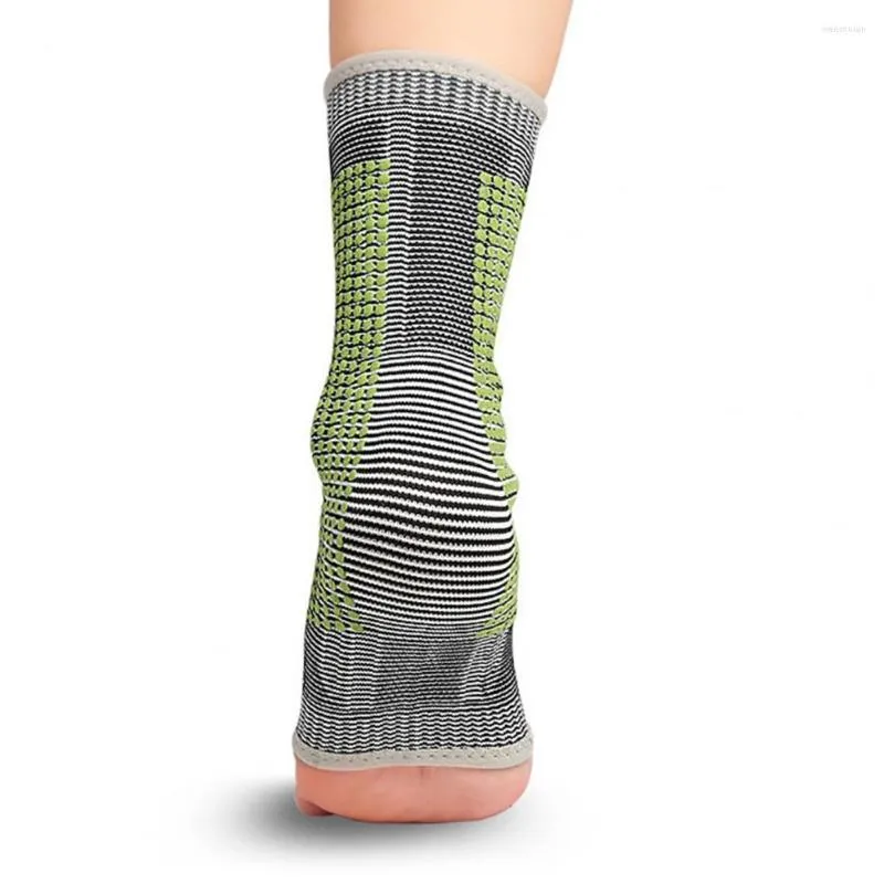 Suporte ao tornozelo 1 par de costuras finas de alta elasticidade de alta elasticidade de auto-aquecimento