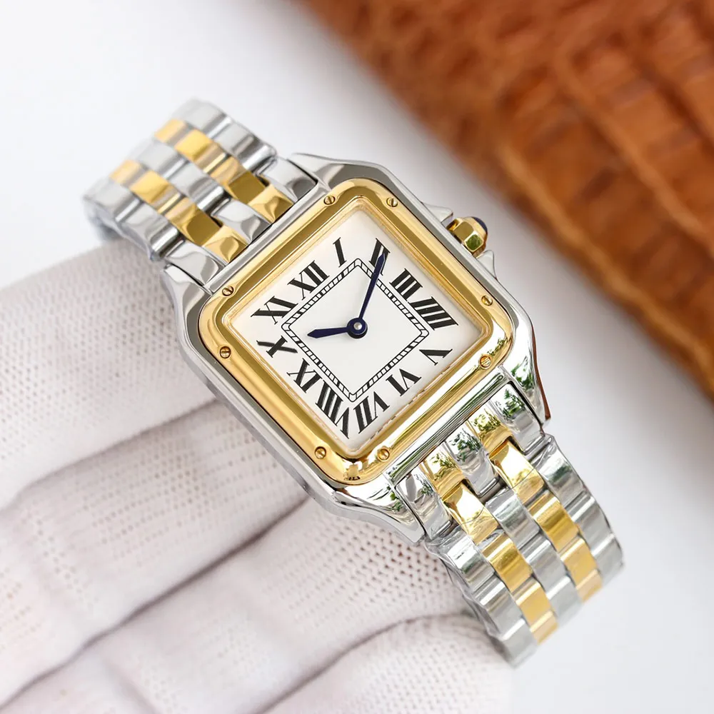 Cartiar Watch Quartz Ladies Watches Women Case with Diamond 27x37 Mm Montre De Luxe Business Sapphire Wristwatches 904l Stainless Steel