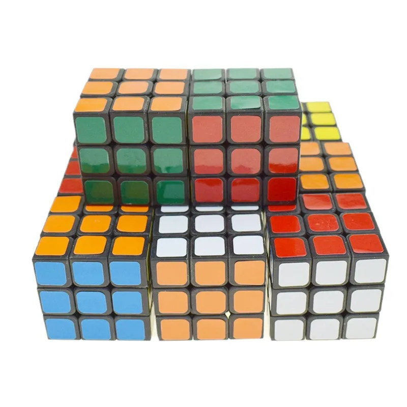 3.5 cm taille mosaïque Puzzle Cube magique Cube mosaïques Cubes jouer Puzzles jeux Fidget jouet enfants Intelligence apprentissage jouets éducatifs