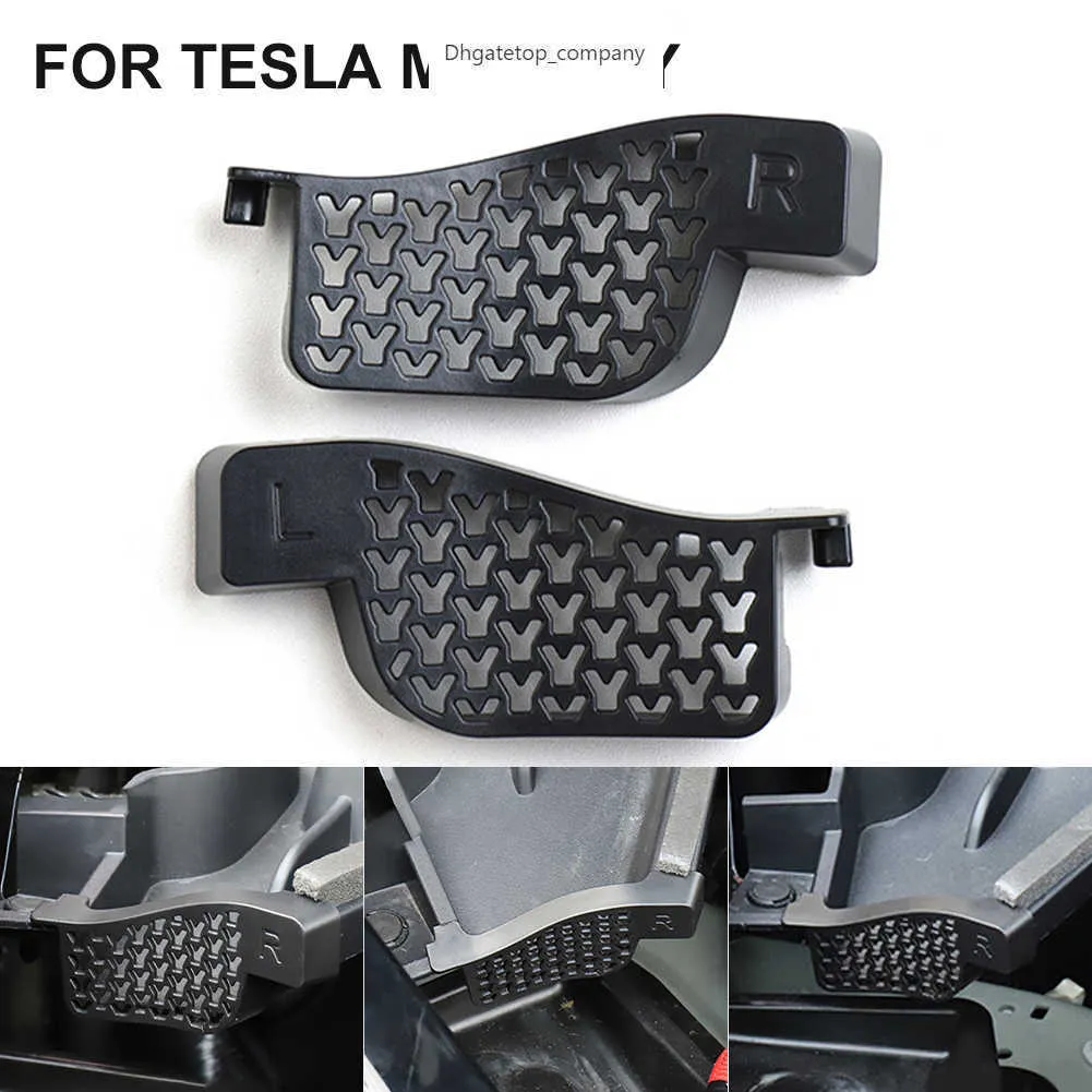 2pcs Tesla 모델 용 파편 필터 Y 전면 트렁크 워터 가이드 그루브 필터 방지 물 채널 필터 인터넷 액세서리