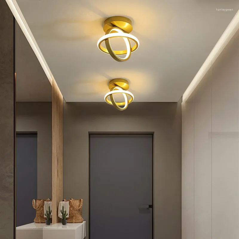 Światła sufitowe Mała korytarz LED do domu na żywo w korytarzu sypialnia kuchenna lampa kuchenna Montowane urządzenia aluminium