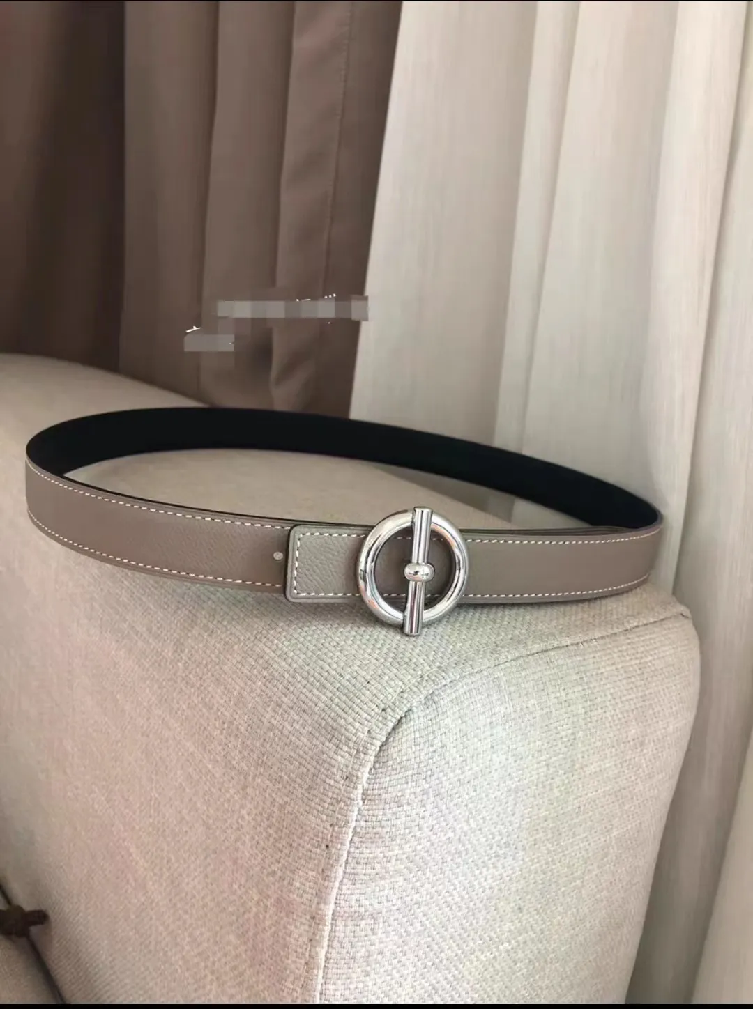 belt woman designer classic casual belts for woman designer lychee pattern H belt buckle fashion double-sided leather men's 2.4cm Brand luxury belt herming