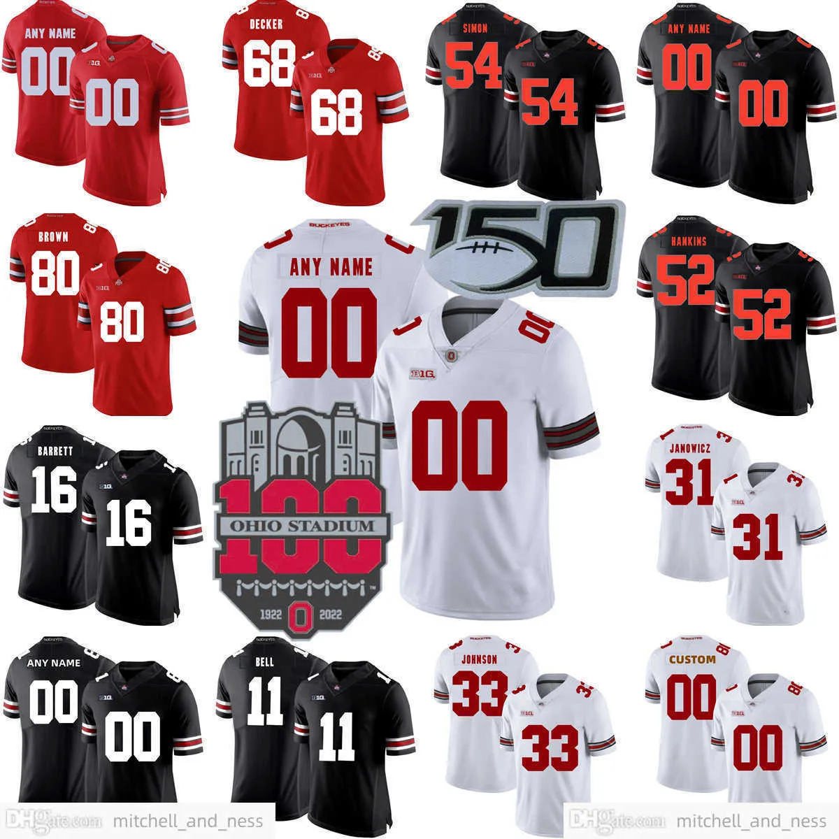 Anpassad NCAA College Football Jersey 16 Mason Maggs 28 TC Caffey 14 Kojo Antwi 49 Patrick Gurd 71 Ben Christman 92 Caden Curry Jerseys Sydd män Kvinnor Youth Kids