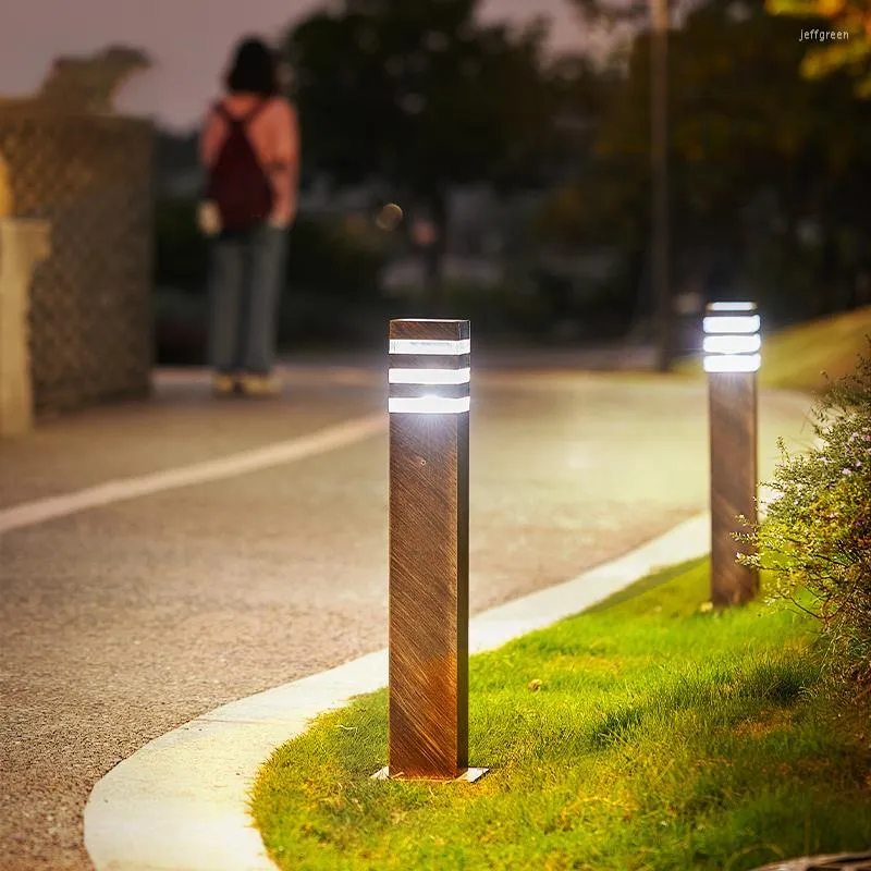 Lampe LED imperméable au design moderne, luminaire décoratif d'extérieur, idéal pour une pelouse, un jardin, une cour, un Patio, un parc ou un parc, 220/240V