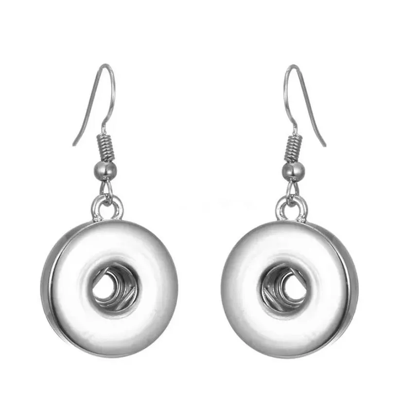 Charme Noosa Snap Bouton Boucle D'oreille En Métal Boucles D'oreilles Oreille Bijoux Fit 12Mm 18Mm Boutons Simple Femmes Livraison Dhjsx