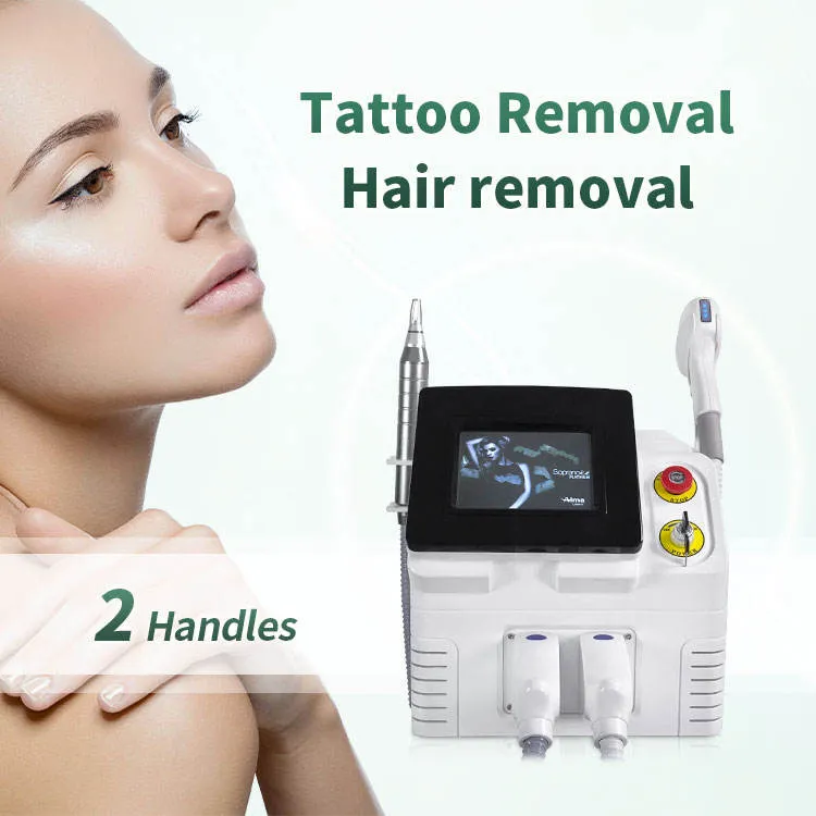 Pico-laser Tattoo Removal Machine 808 Diode Laser Hair Remover Picosecond Q Switch Nd Yag Remove Age Spot Birthmark Eyeline Pigment