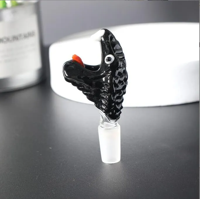 14mm Male pipes Glass Bowl Pieces Hookah of Funnel Filter Joint Downstem Smoking Accessories Handle Pipe Bong Oil Dab Rigs