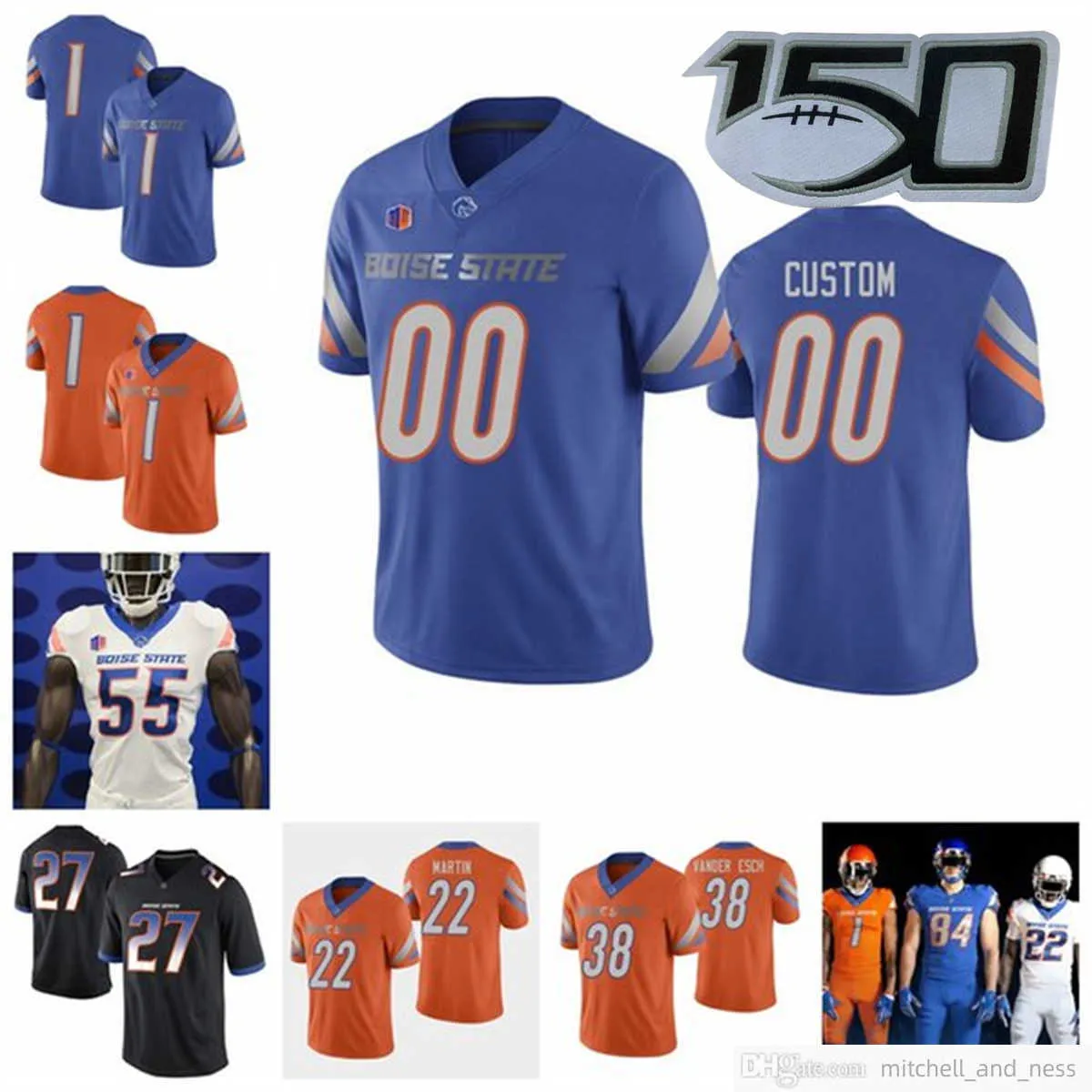 Anpassad NCAA College Football Jersey 11 Kellen Moore 22 Doug Martin 40 Tyrone Crawford 6 CT Thomas 8 Demarcus Lawrence 27 Jay Ayi Ed Men