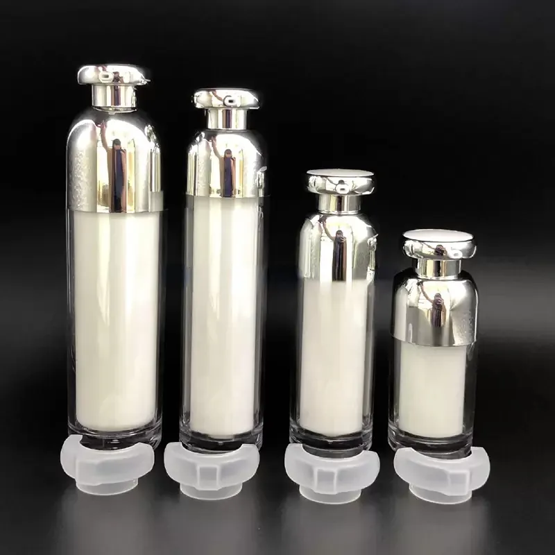 30g/50g Cosmetics Cream Jar Empty Makeup Container 15ML/30ML/50ML/100ML Empty Acrylic Emulsion Essence Vacuum Pump Packing Bottle