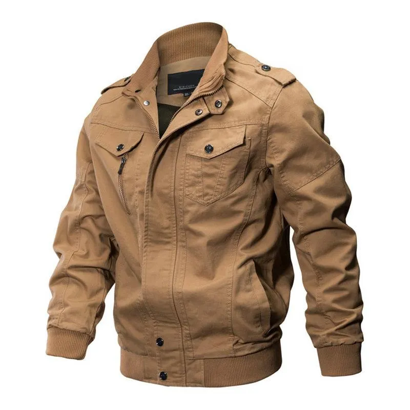 Herenjacks Spring herfst Bomber Jacket Mens Army Workout Windscheper Tactische lagen Tactical Coats