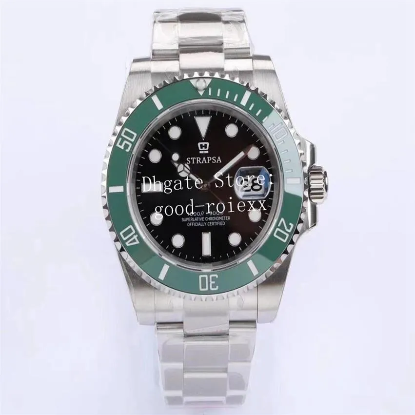 2 Стиль 41 -мм зеленый керамический мужской автоматические часы VSF Cal 3235 Watches Eta Men Steel Dive Date 126610 Устойчивый