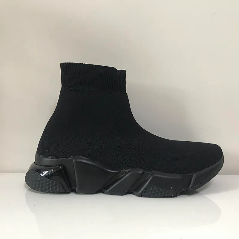 Designer Sock Shoes 2 Triple Black White S Red Beige Casual Sports Sneakers Mens Women Knit Boots Ankel Booties Platform Shoe Speed ​​Trainer Winter Boot With Box