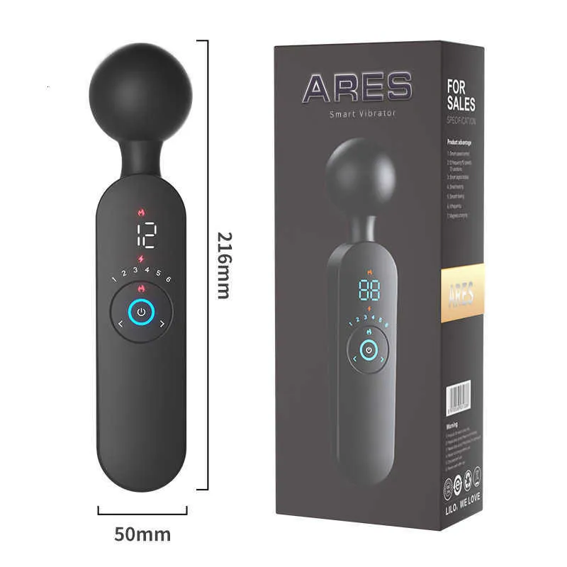 Sex Toy Massager Laile Intelligent kvinnors roliga frekvensomvandling Stark chock ares av vibrator uppvärmning konstant temperatur onani produkt