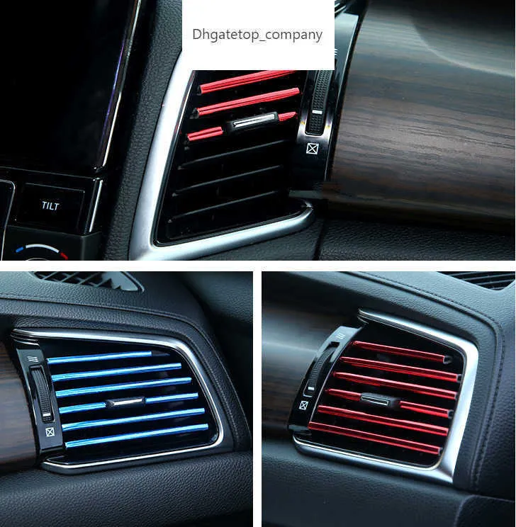 Car Air Outlet Decoration Strip Interior Accessories for Hyundai i30 Elantra Sonata ix35 accen Tucson Solaris ix25 Veloster