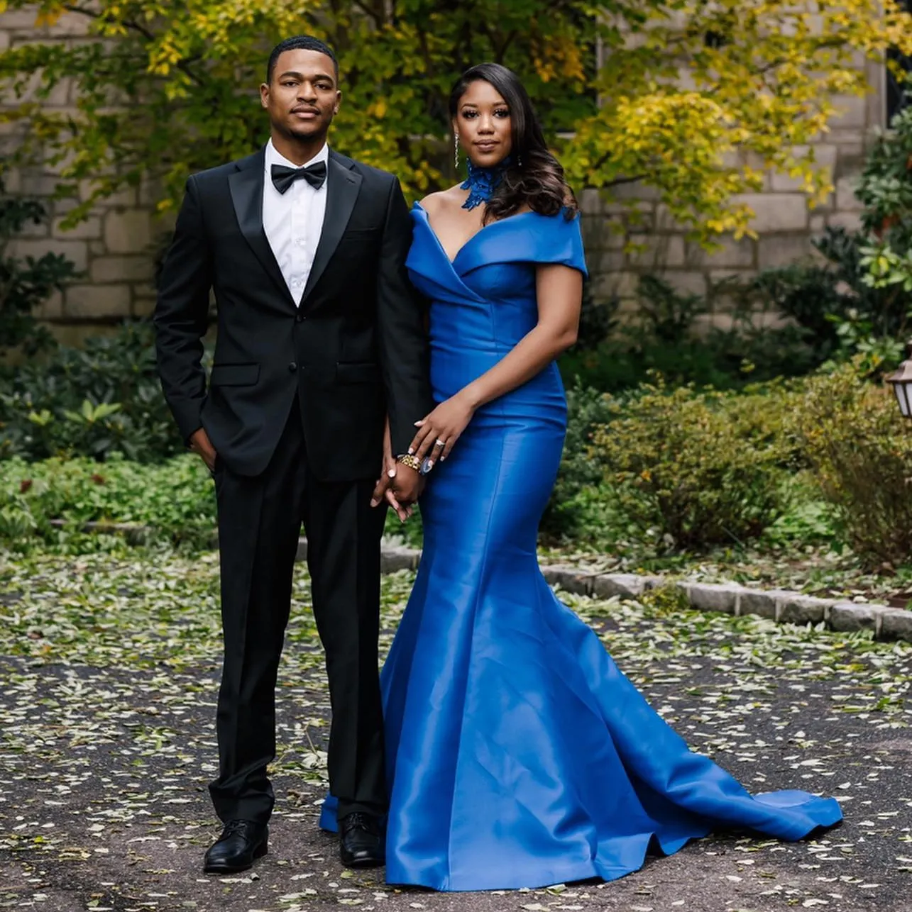 Matching Couple Navy Blue Prom Dress With Black Suit Vista Formal Sierra Vista AZ
