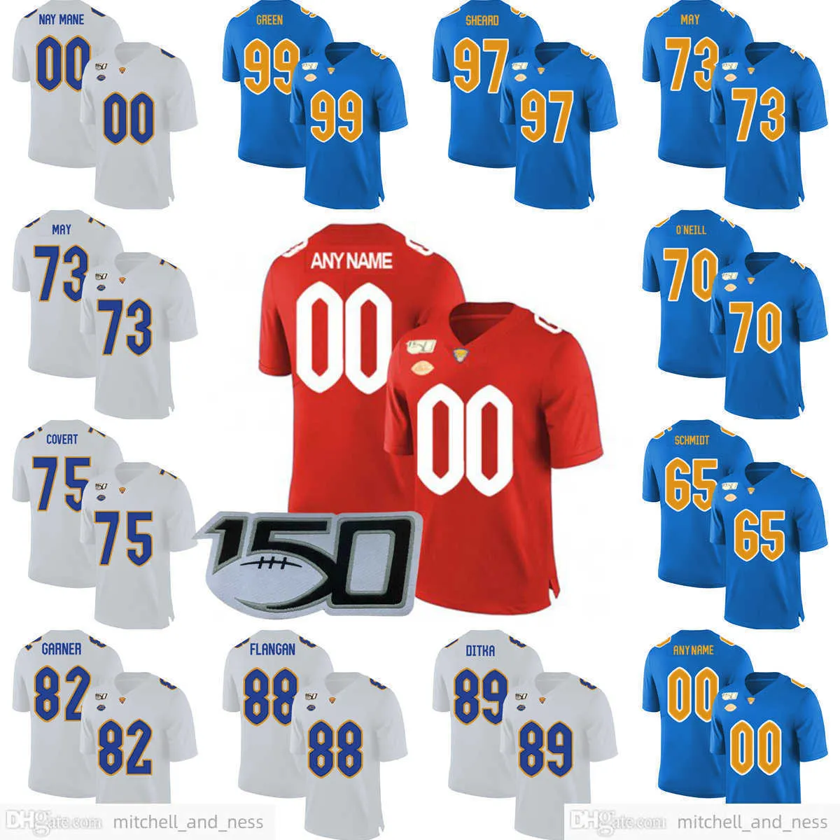 Custom pitt panthers jersey sale