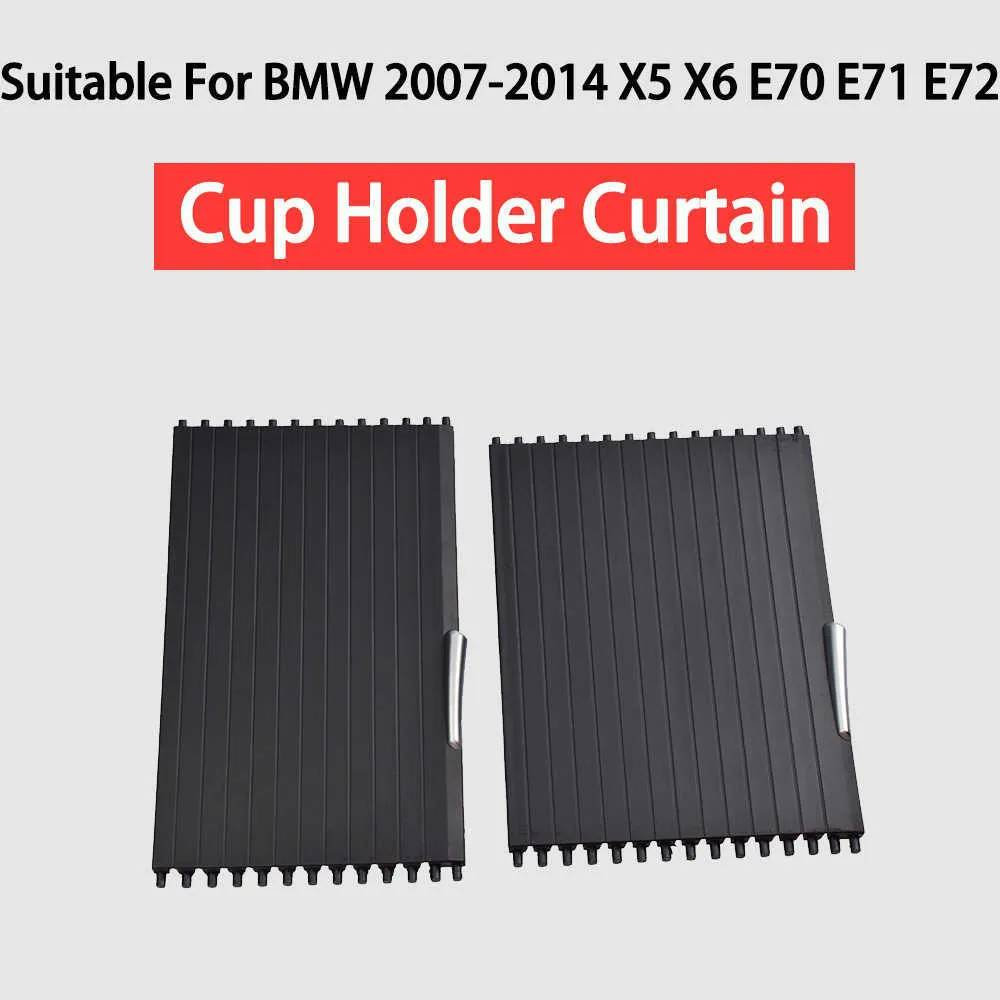 Auto-interieurs Voor BMW X5 E70 X6 E71 E72 2007-2014 Auto Middenconsole Bekerhouder Cover Slide Rolgordijnen Opbergdoos Rits Sliding Cover Auto-onderdelen Interieur(Rear No.4
