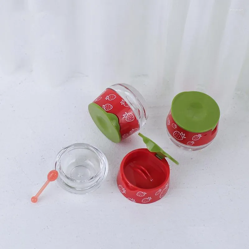 Bouteilles de stockage 6ml mignon rouge à lèvres bouteille fraise conteneur mini cosmétique vide pour masque à lèvres pot correcteur