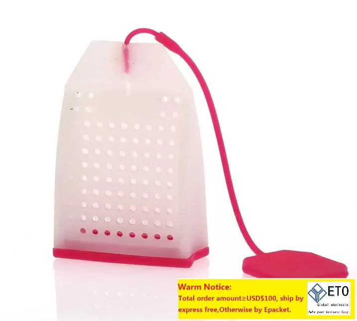 Silicone thé infuseur sac forme multicolore en option thés passoire filtre diffuseur cuisine Gadgets réutilisable paresseux choses1