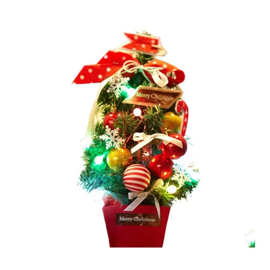 Árvore de chegada das decorações de Natal para árvores artificiais de DIY em casa Drop Drop Drip Garden Garden Festive Party Supplies Otlug