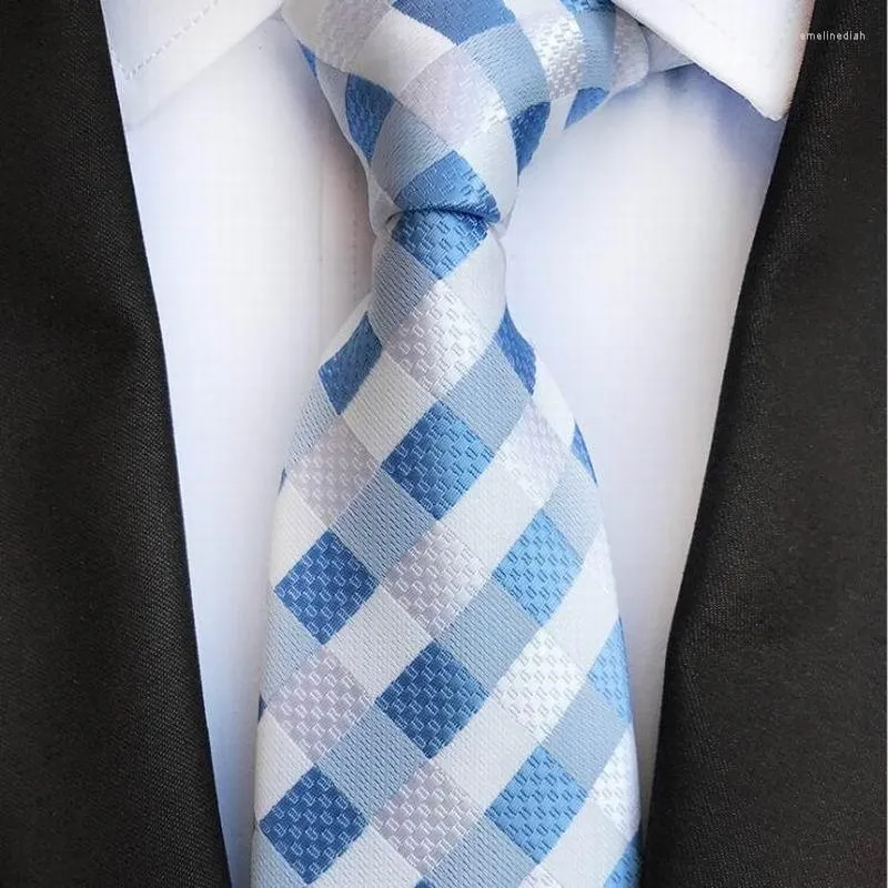 Bow -slipsar skng män randig slips jacquard vävd mäns slips hals silkeklassiker för formell bröllopsfest brudgum