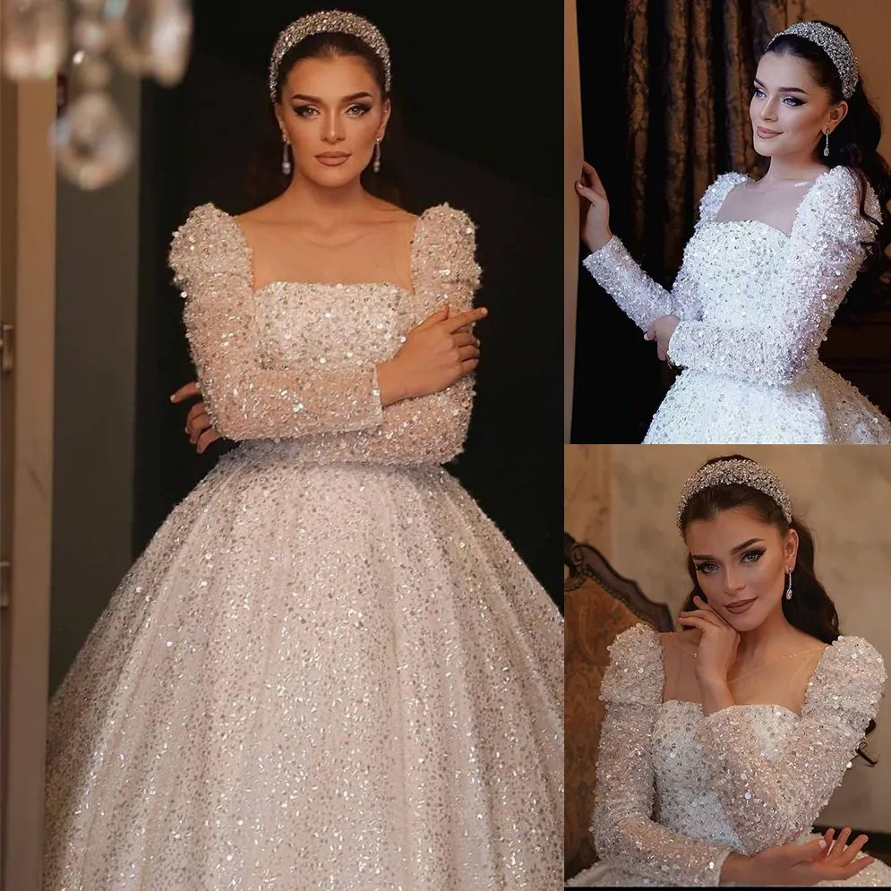 Customizable Plus Size Bridal wedding guest gowns with Glitter Beading ...